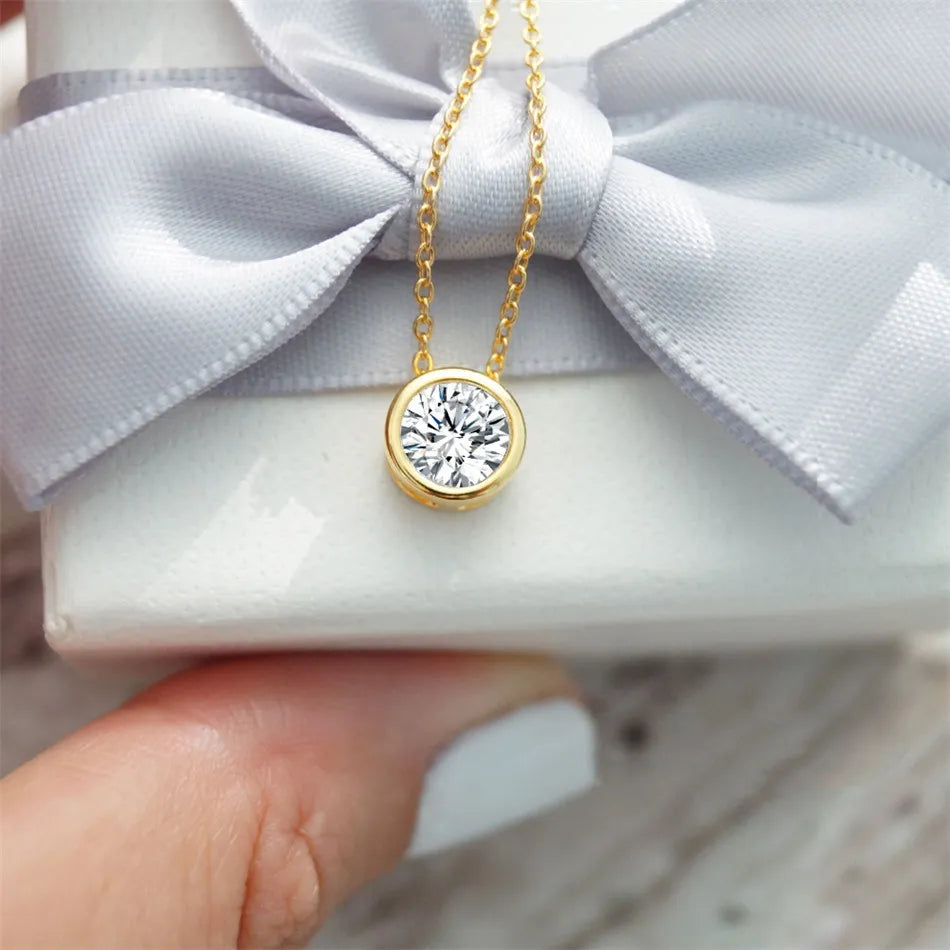 Chic Birthstone Steel Necklace