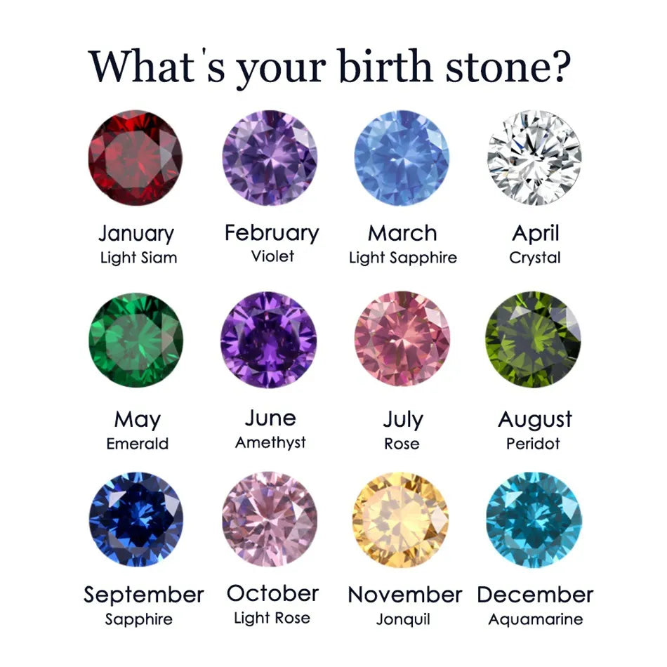 Chic Birthstone Steel Necklace