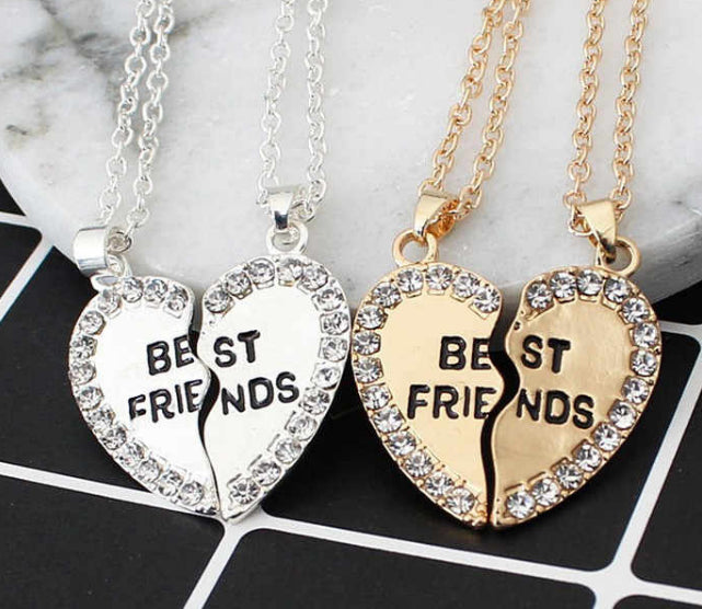 Twin Steel Engraved Necklaces