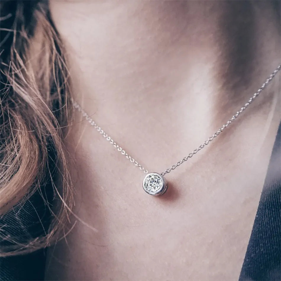 Chic Birthstone Steel Necklace