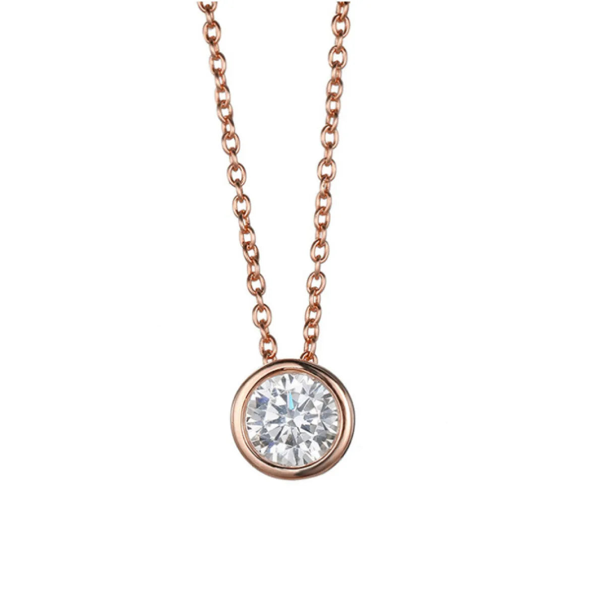 Chic Birthstone Steel Necklace